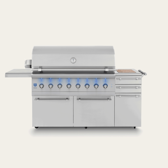 American Made Grills 54" Encore Freestanding Hybrid Grill.