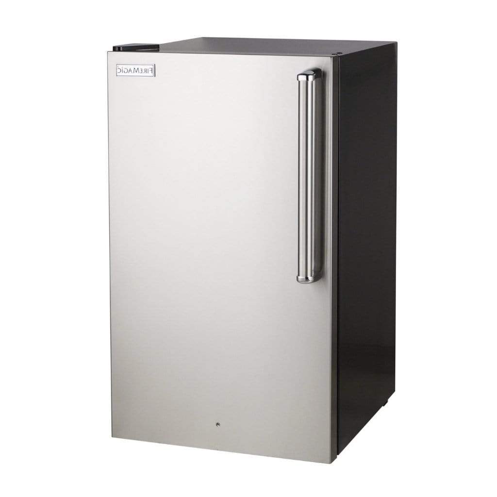 Fire Magic 20" Premium Compact Refrigerator w/ Stainless Steel Premium Door & Black Cabinet (3598-DR/L)