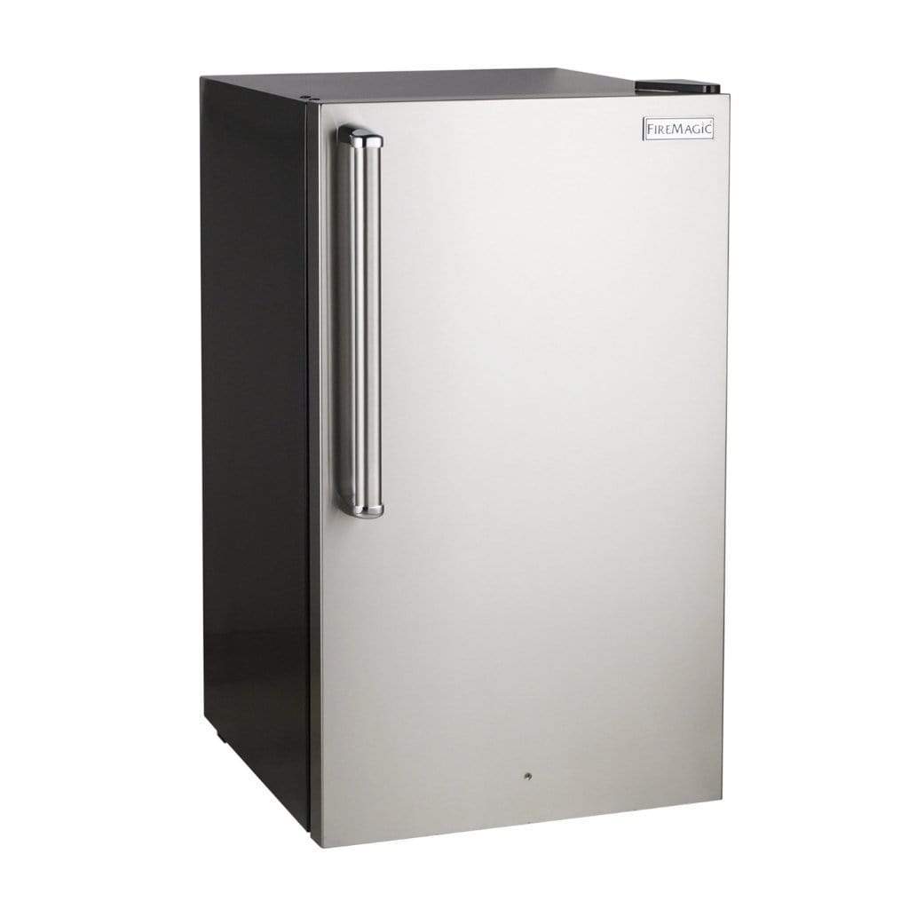 Fire Magic 20" Premium Compact Refrigerator w/ Stainless Steel Premium Door & Black Cabinet (3598-DR/L)
