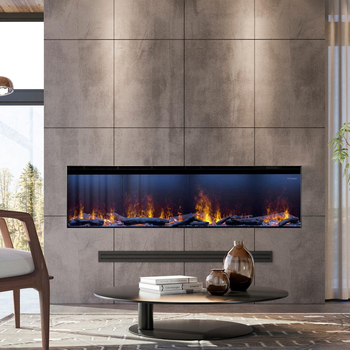 Fireplaces.