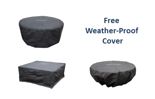 The Outdoor Plus Sequoia Wood Grain Concrete Fire Pit.