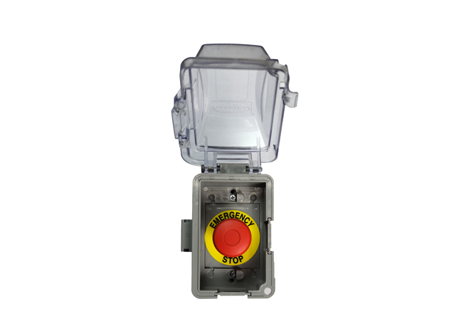 The Outdoor Plus Electrical Emergency Shut-Off Button.
