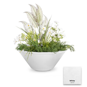The Outdoor Plus Cazo Powder Coated Steel Planter Bowl.