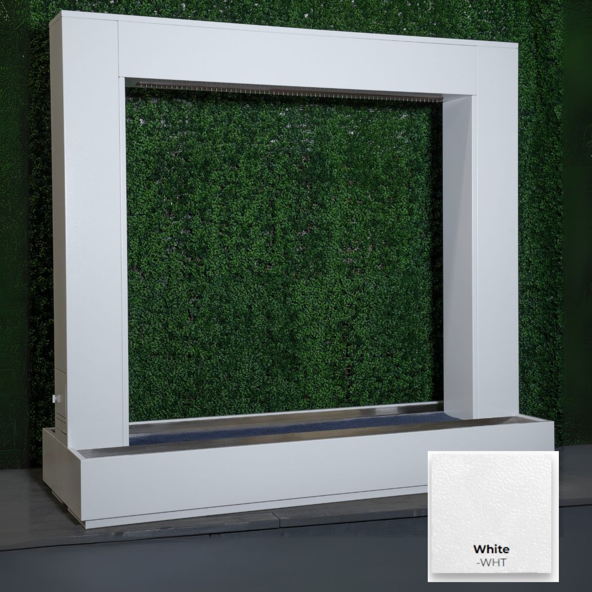 Paradise Fall - Metal Powder Coat - With Copper Rainfall Scupper by The Outdoor Plus.