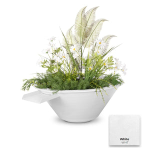 The Outdoor Plus Cazo Powdercoated Steel Planter & Water Bowl.