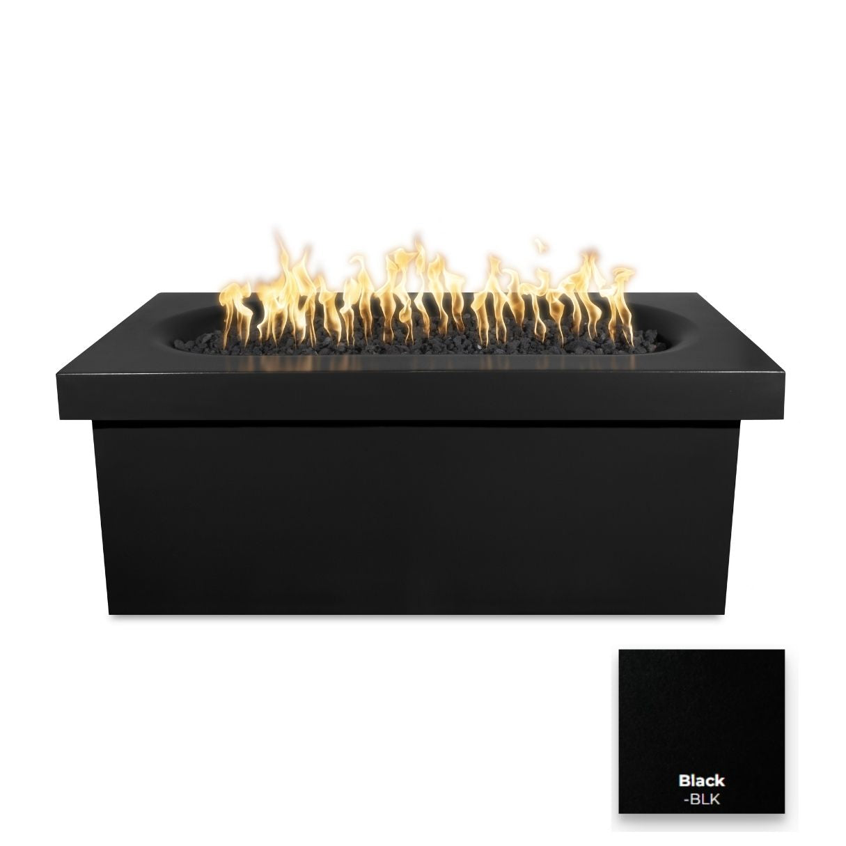 The Outdoor Plus Ramona Rectangular Concrete Fire Table.