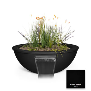 The Outdoor Plus Sedona Powdercoated Steel Planter & Water Bowl.