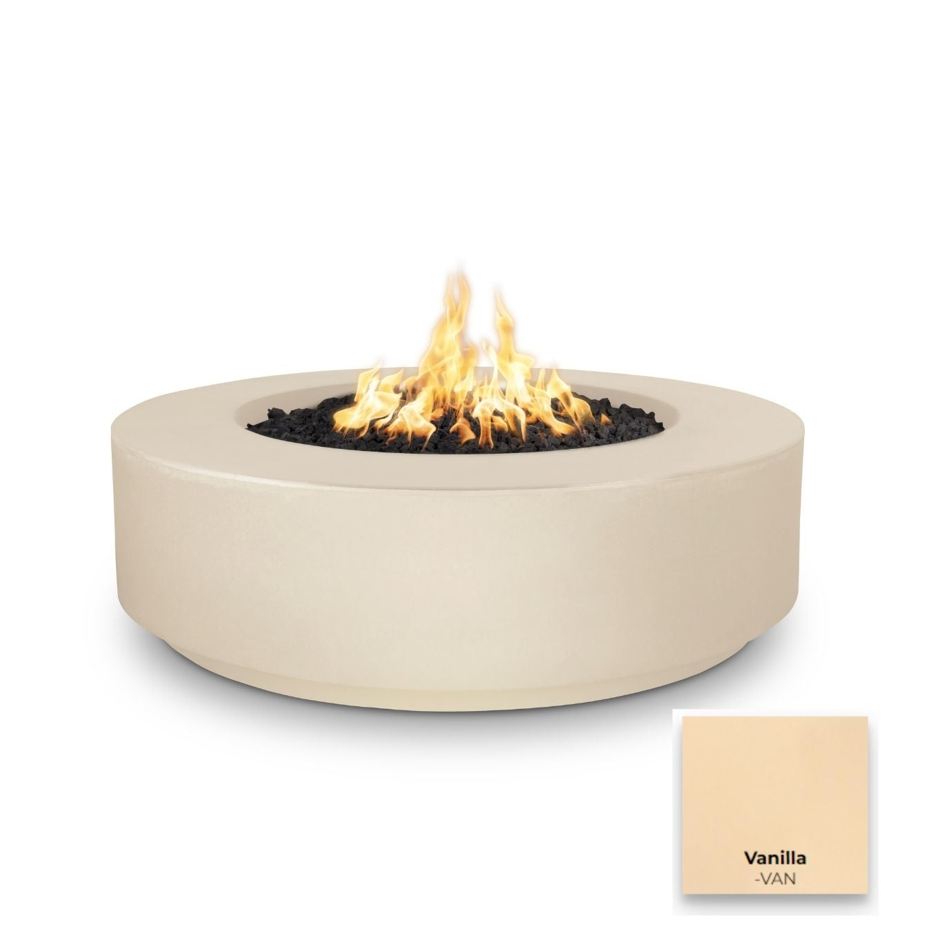 The Outdoor Plus Florence Concrete 42" Fire Pit 12" Tall.
