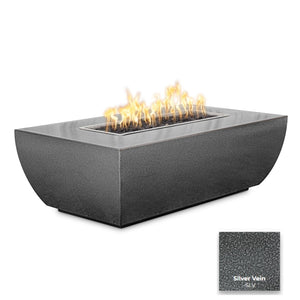 The Outdoor Plus Avalon Linear Metal Fire Pit - 15" Tall.