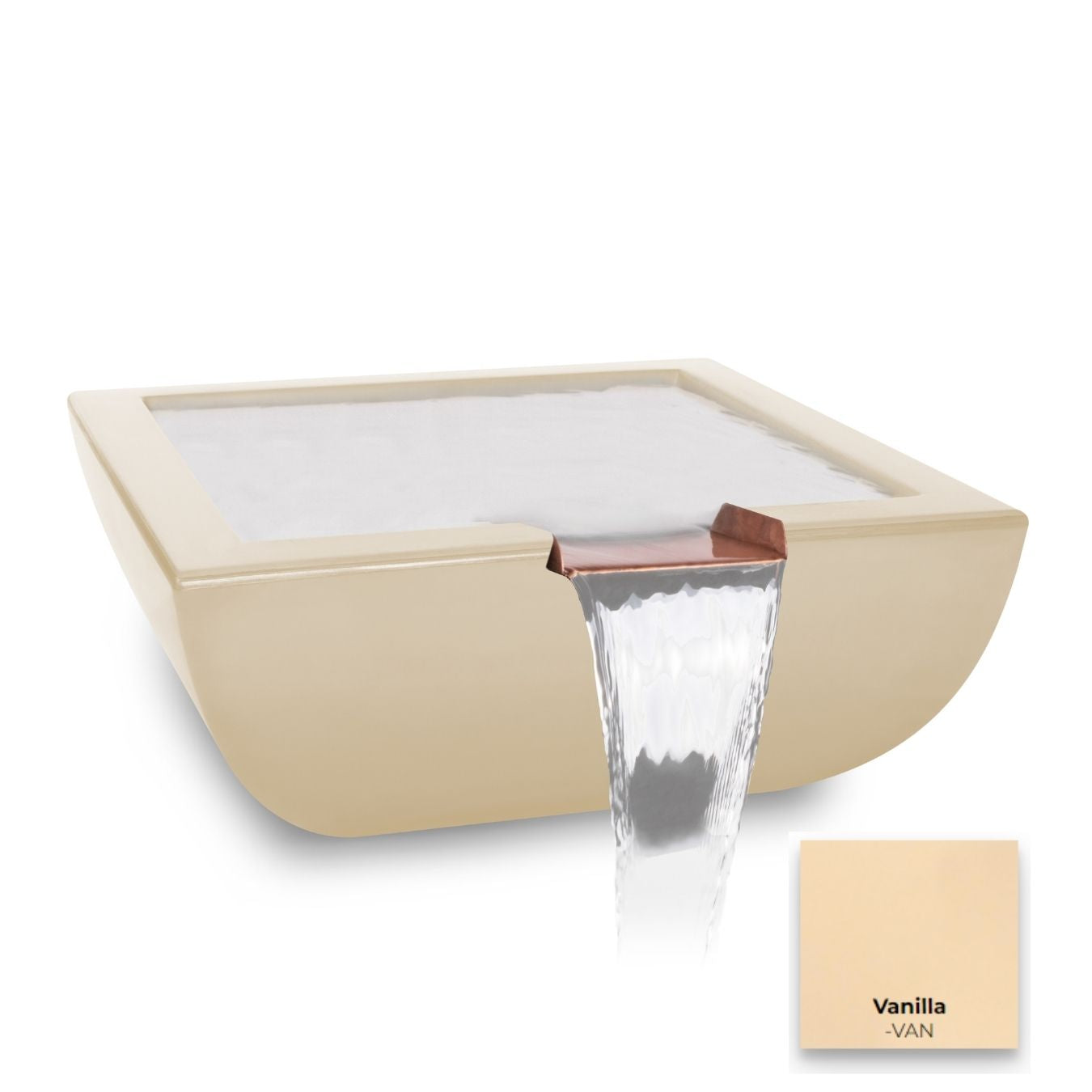 The Outdoor Plus Avalon Concrete Water Bowl.