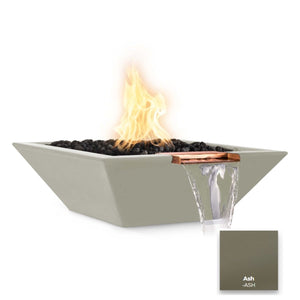 The Outdoor Plus Maya Concrete Fire & Water Bowl - Wide Spill.