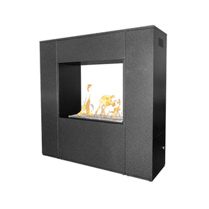 The Outdoor Plus Williams Outdoor Fireplace - Powder Coated Metal.