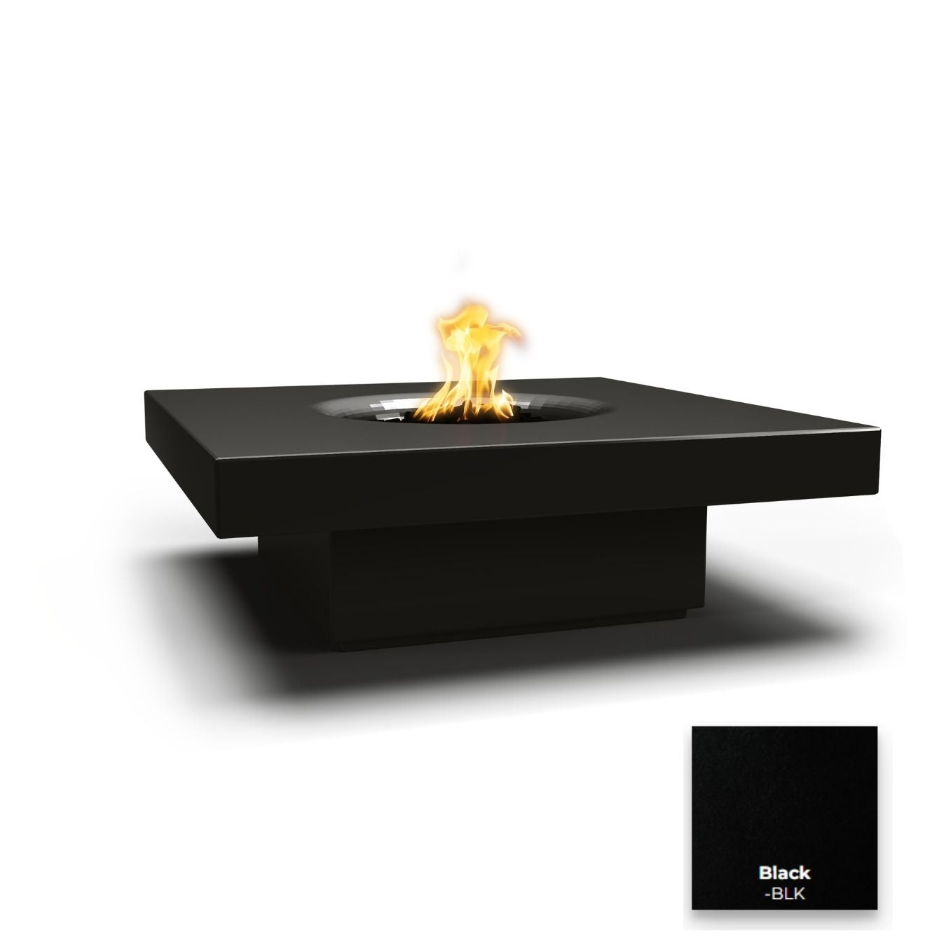 The Outdoor Plus Balboa Concrete Fire Table - 15" Tall.