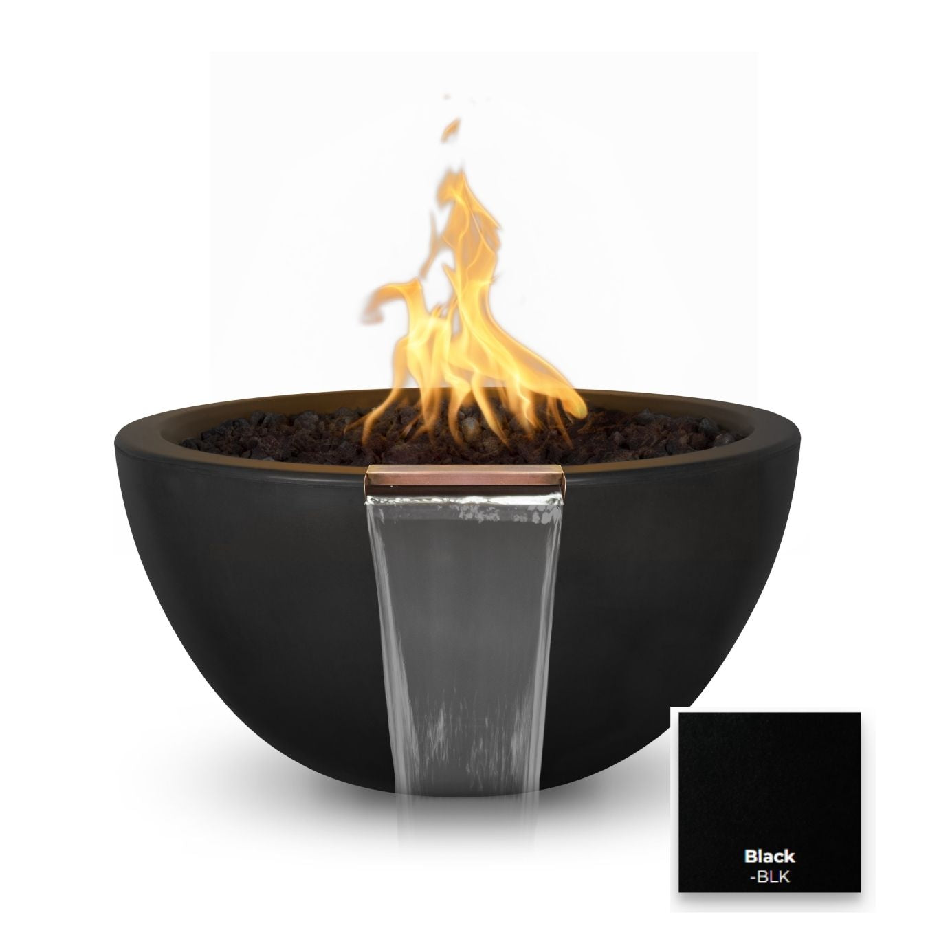 The Outdoor Plus Luna Concrete Fire & Water Bowl.