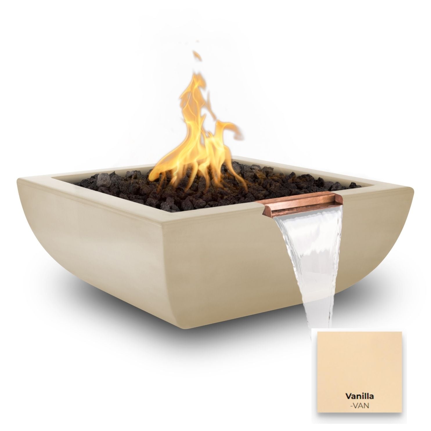 The Outdoor Plus Avalon Concrete Fire & Water Bowl.