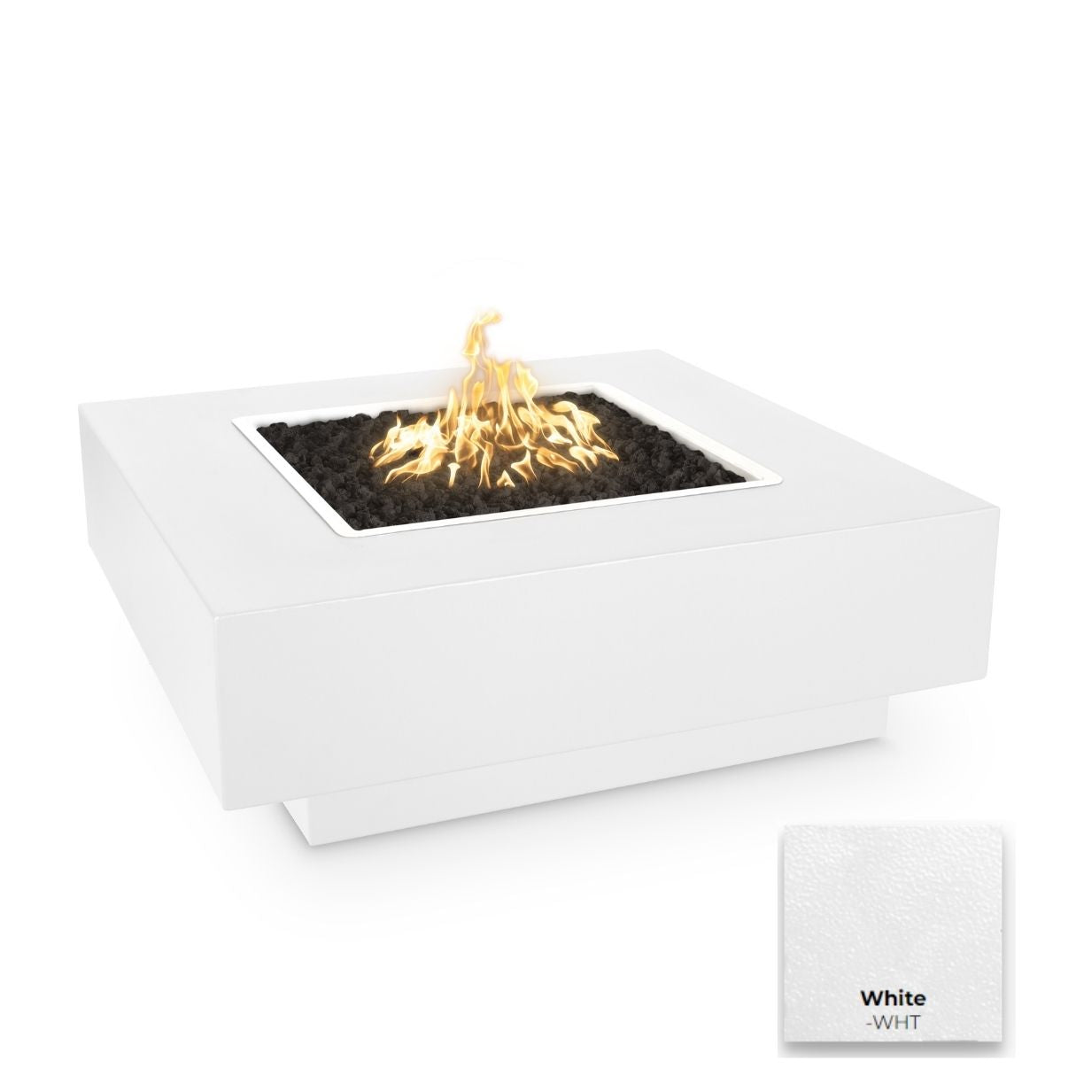 The Outdoor Plus Cabo Square Metal Fire Pit.