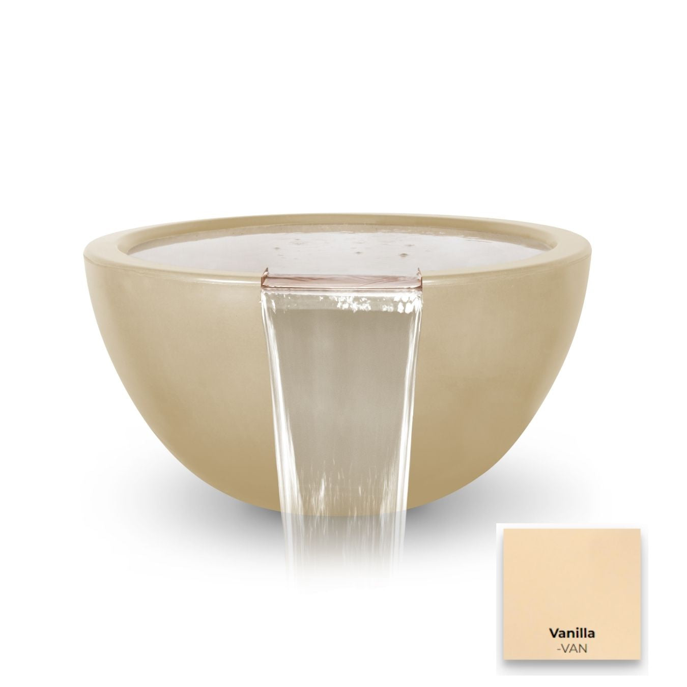 The Outdoor Plus Luna Concrete Water Bowl 30".