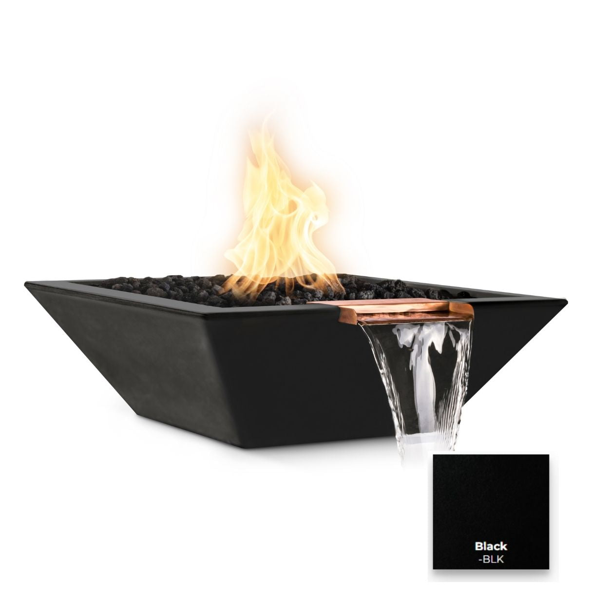 The Outdoor Plus Maya Concrete Fire & Water Bowl.