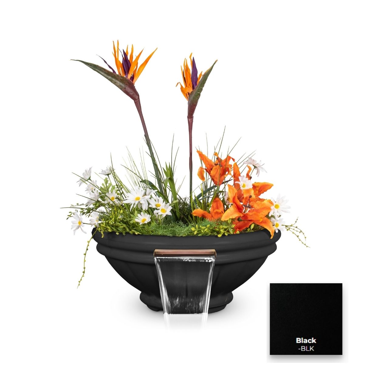 The Outdoor Plus Roma Concrete Planter & Water Bowl.