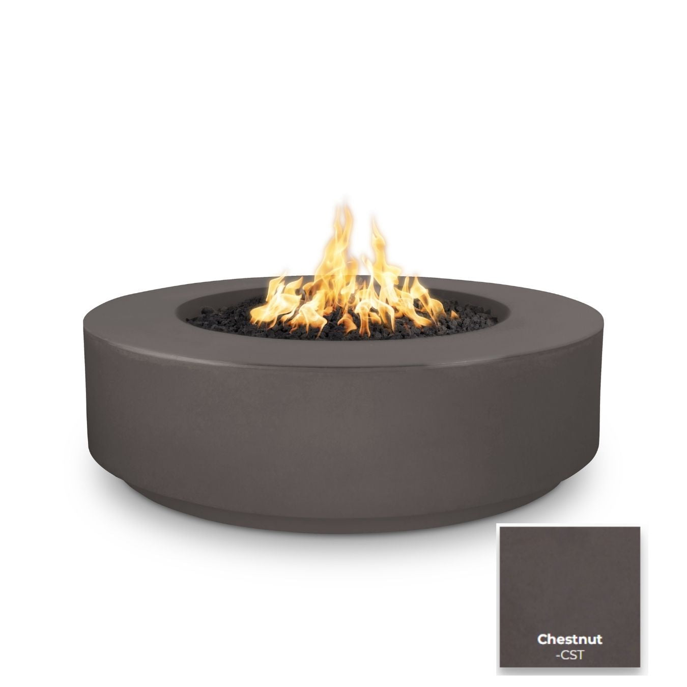 The Outdoor Plus Florence Concrete 42" Fire Pit 12" Tall.