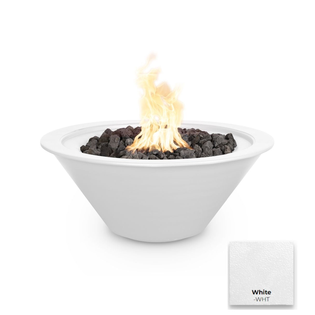 The Outdoor Plus Cazo Powdercoated Steel Fire Bowl.