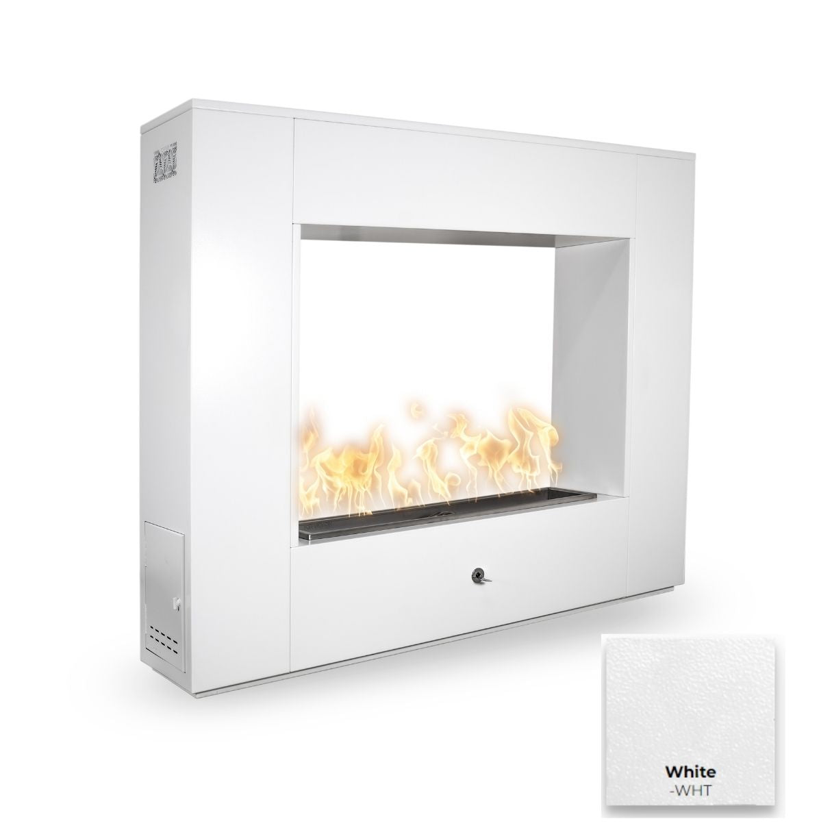 The Outdoor Plus Williams Outdoor Fireplace - Powder Coated Metal.