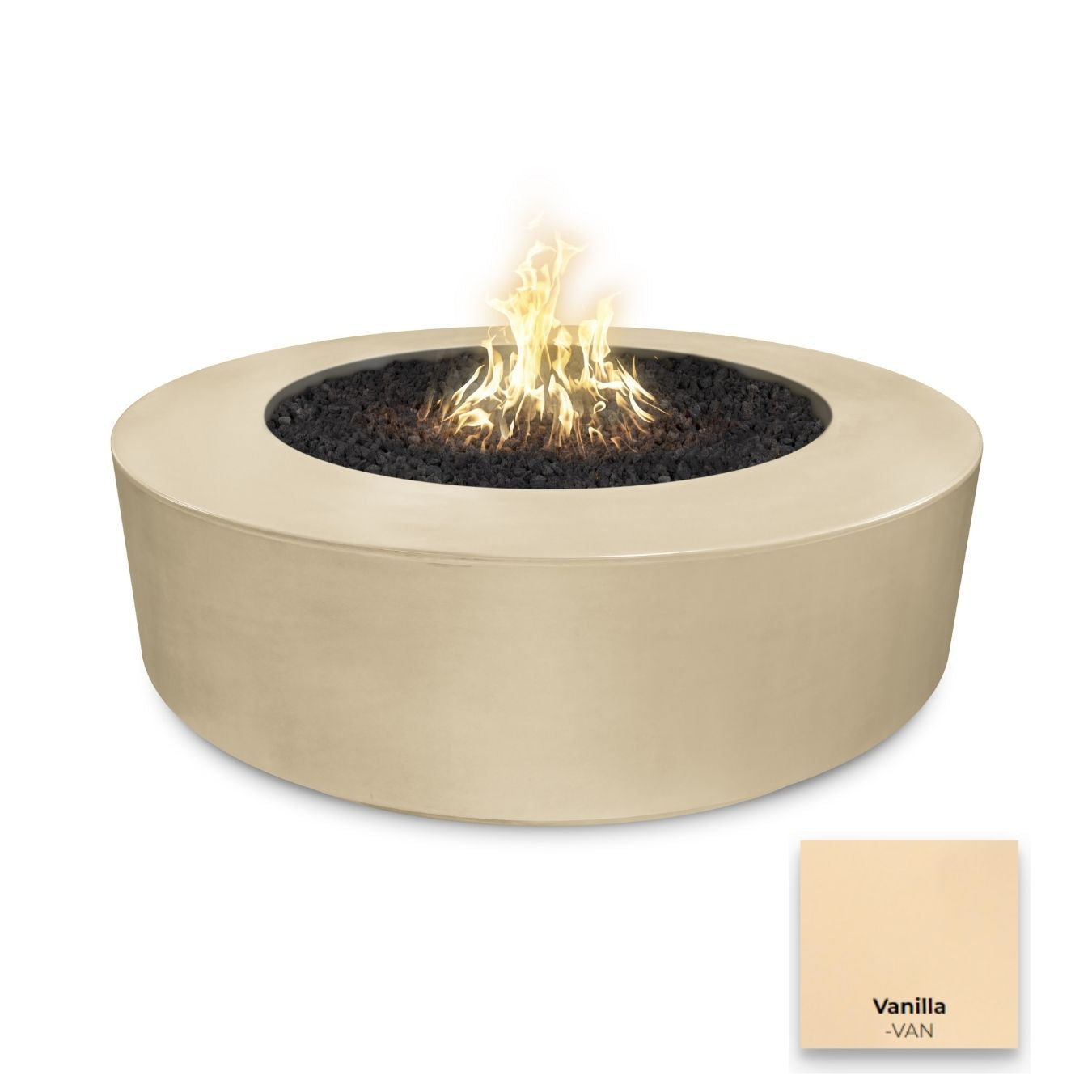 The Outdoor Plus Florence Concrete Fire Pit 72".