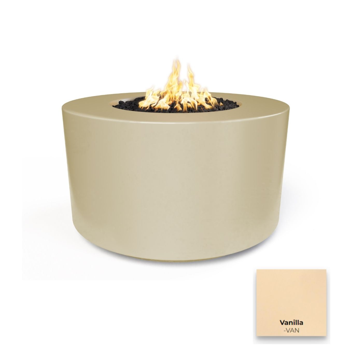 The Outdoor Plus Florence Concrete 42" Fire Table / 24" Tall.