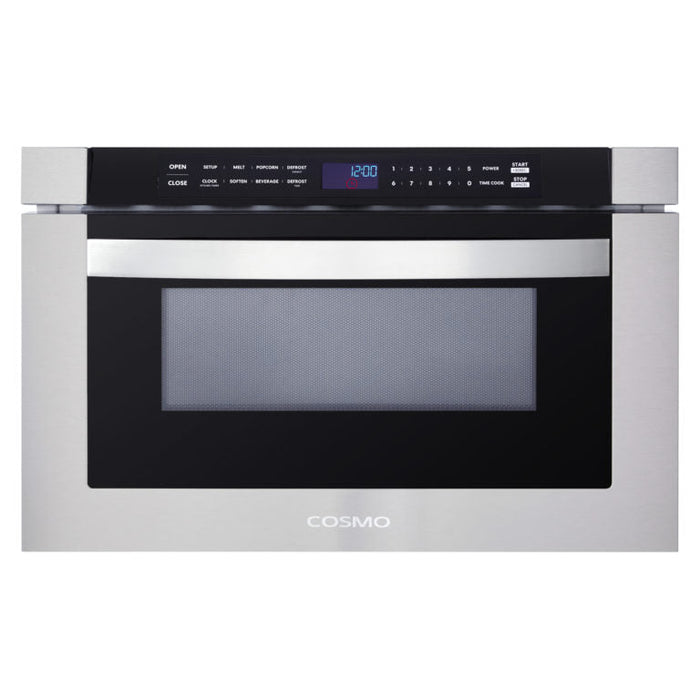 Cosmo Package - 30" Electric Range, Refrigerator with Ice Maker, Dishwasher and Microwave, COS-4PKG-267