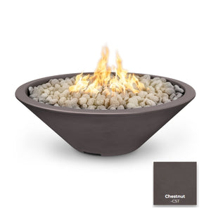 The Outdoor Plus Cazo Concrete Fire Pit - Narrow Ledge.