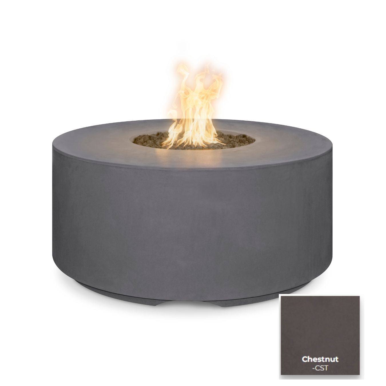 The Outdoor Plus 46" Florence Concrete Fire Pit - 20" Tall.