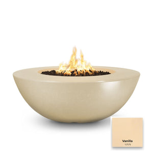The Outdoor Plus Sedona Wide Ledge Concrete Fire Pit.
