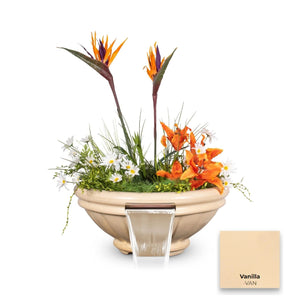 The Outdoor Plus Roma Concrete Planter & Water Bowl.