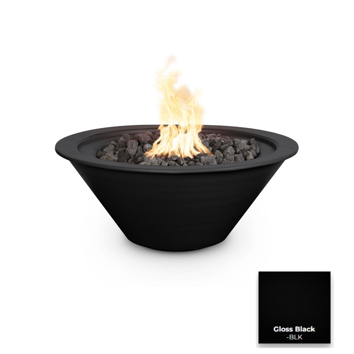 The Outdoor Plus Cazo Powdercoated Steel Fire Bowl.