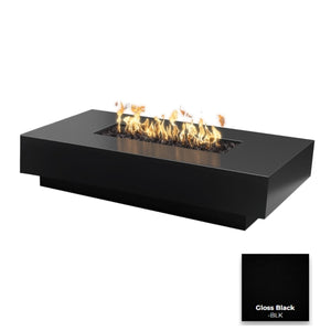 The Outdoor Plus Cabo Linear Metal Fire Pit.