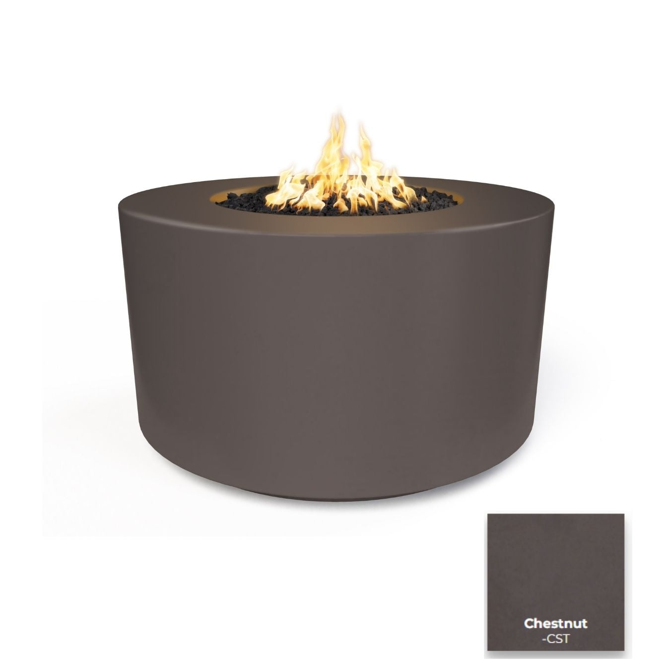 The Outdoor Plus Florence Concrete 42" Fire Table / 24" Tall.