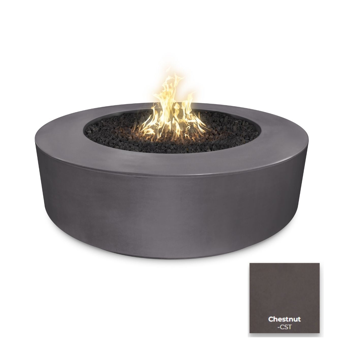 The Outdoor Plus Florence Concrete Fire Pit 72".