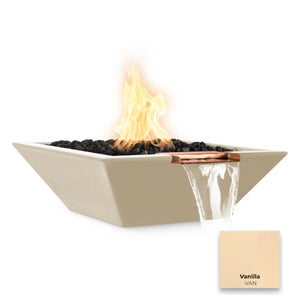 The Outdoor Plus Maya Concrete Fire & Water Bowl - Wide Spill.