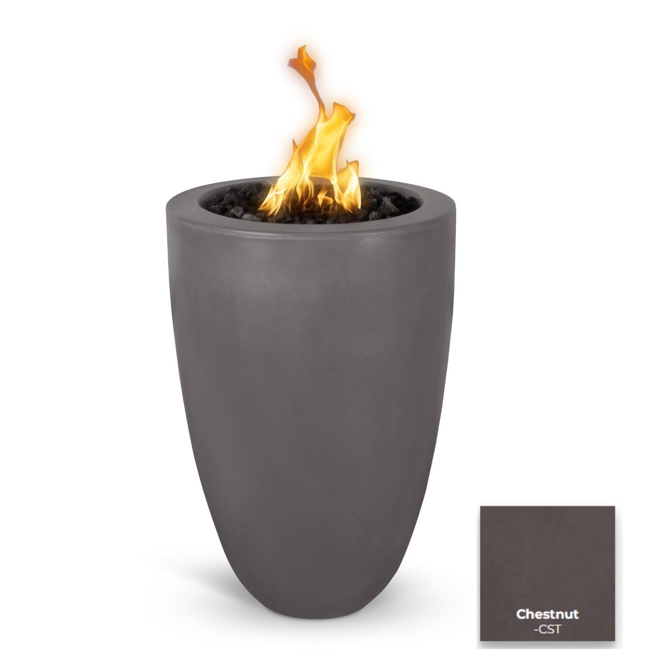 The Outdoor Plus Castillo Concrete Fire Pillar.