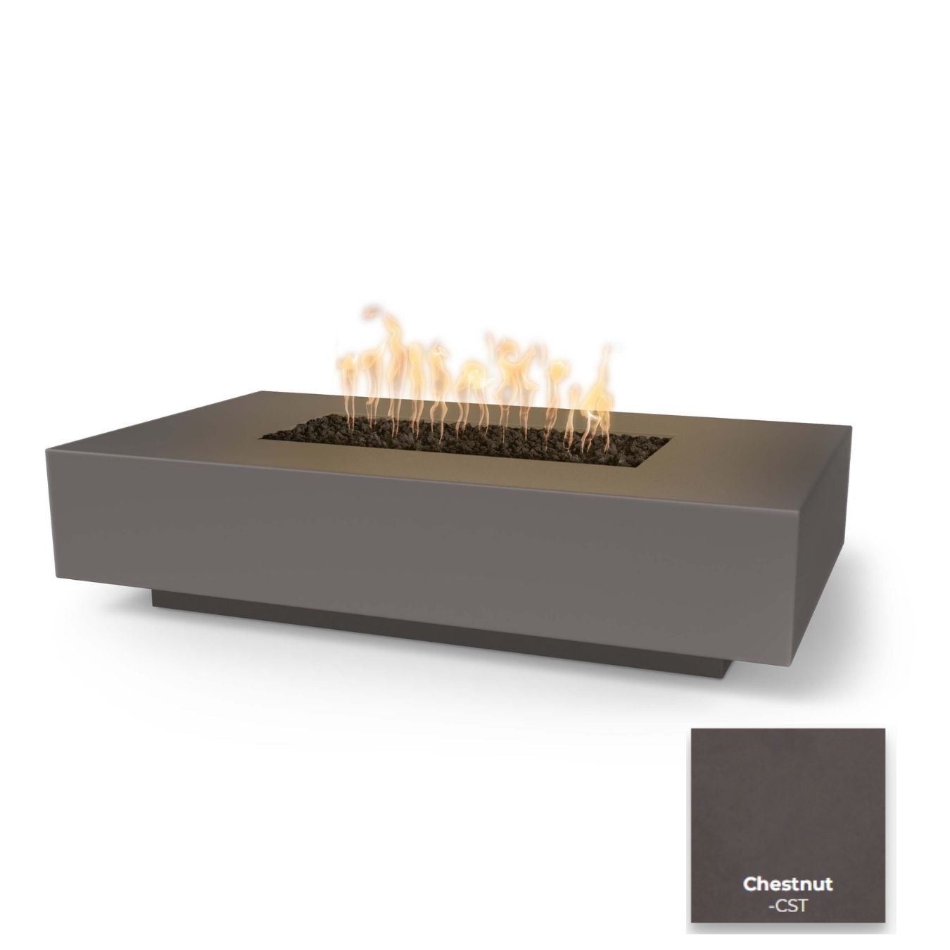 The Outdoor Plus Cabo Linear Concrete Fire Pit.