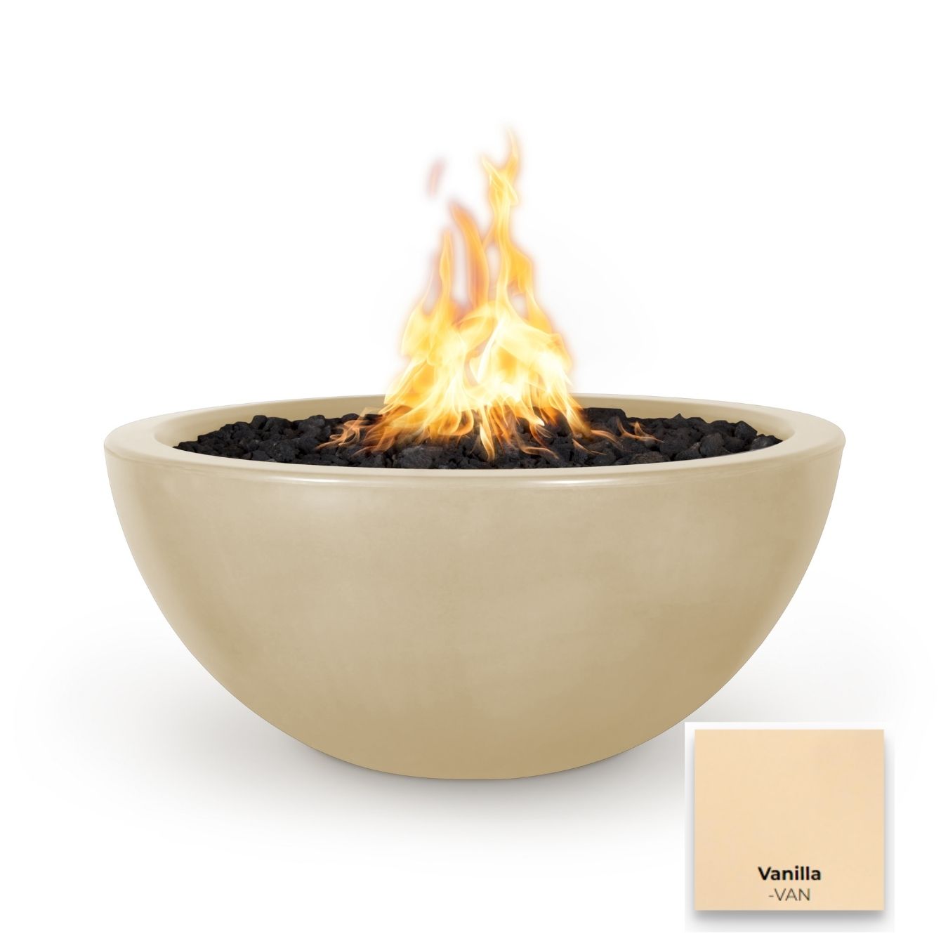The Outdoor Plus Luna Concrete Fire Pit.