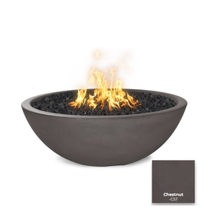 The Outdoor Plus Sedona Concrete Fire Pit - Narrow Ledge.