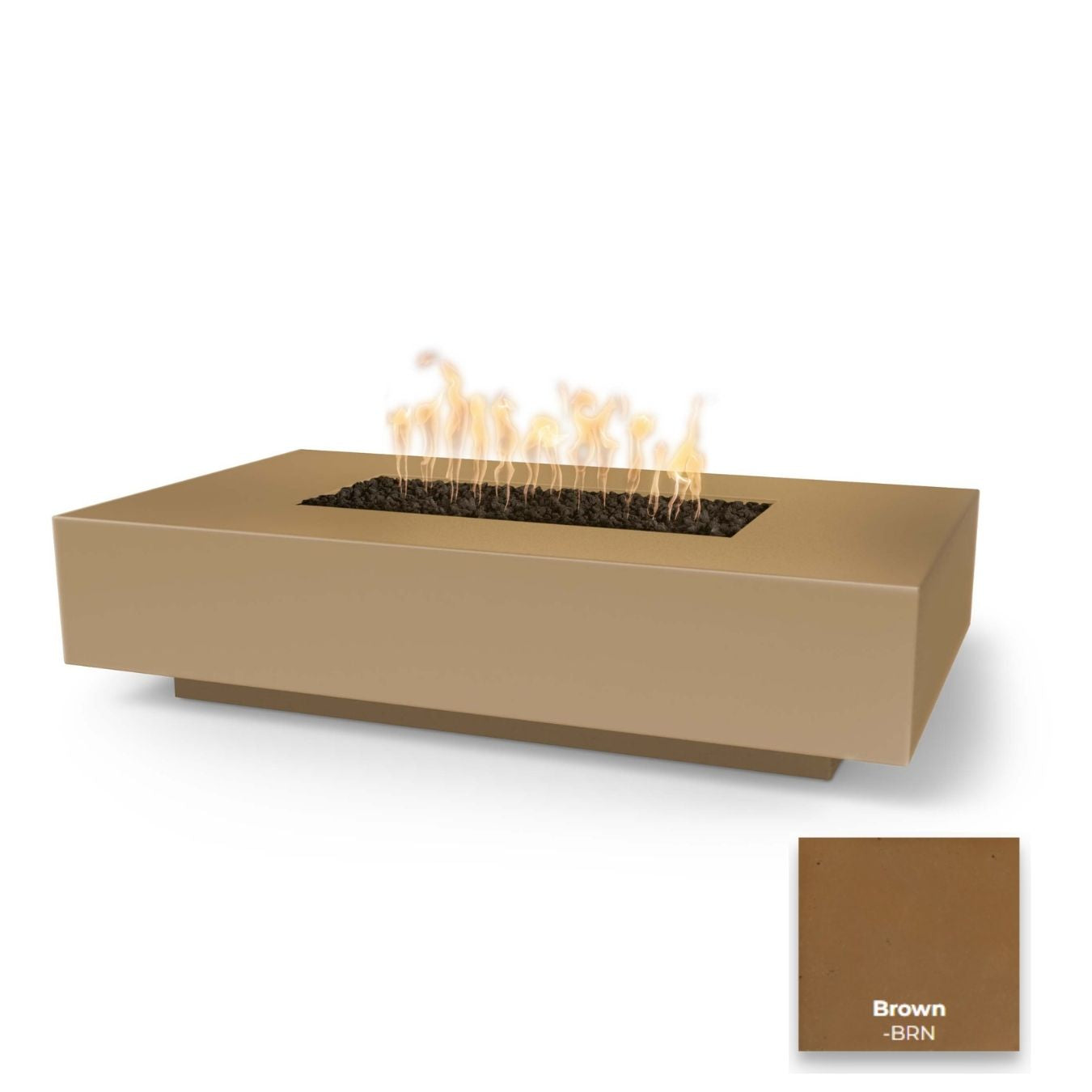 The Outdoor Plus Cabo Linear Concrete Fire Pit.