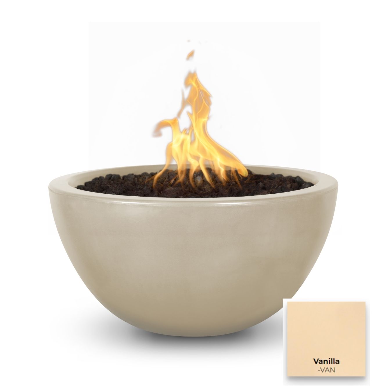 The Outdoor Plus Luna Concrete Fire Bowl.