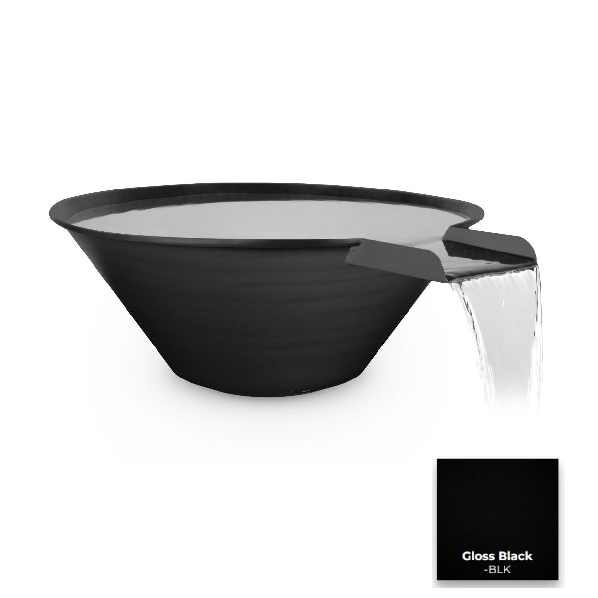 The Outdoor Plus Cazo Powdercoated Steel Water Bowl.