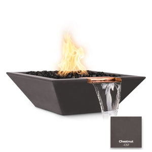 The Outdoor Plus Maya Concrete Fire & Water Bowl - Wide Spill.