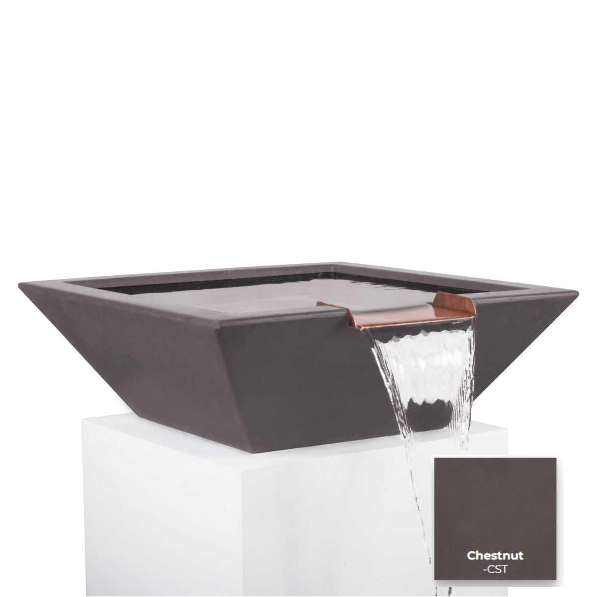 The Outdoor Plus Maya Concrete Water Bowl.