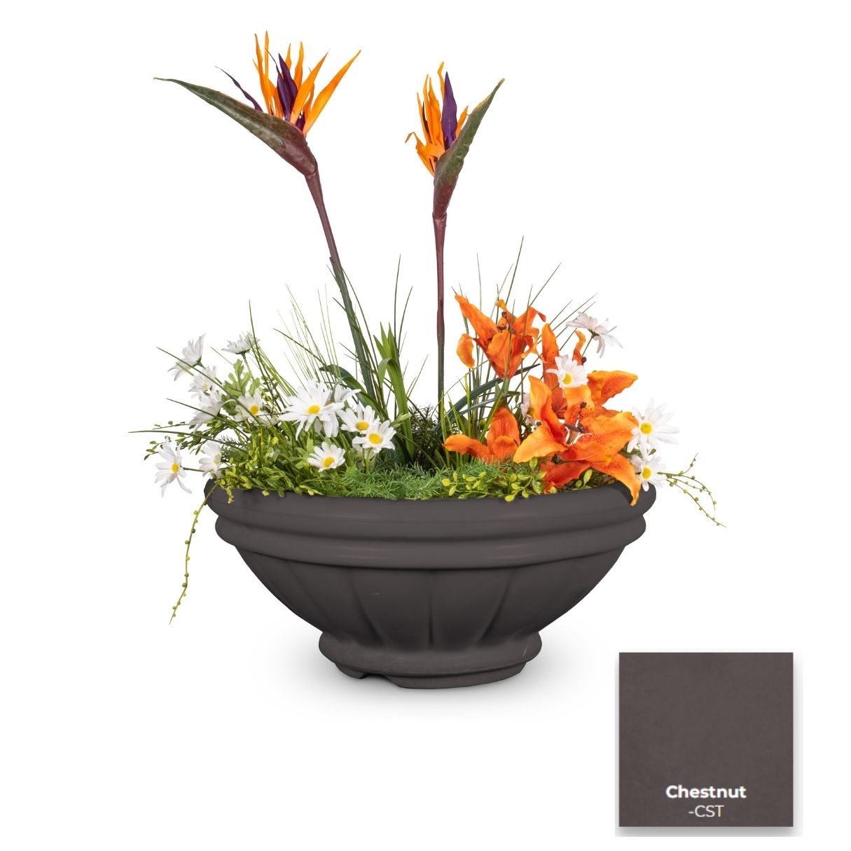The Outdoor Plus Roma Concrete Planter Bowl.