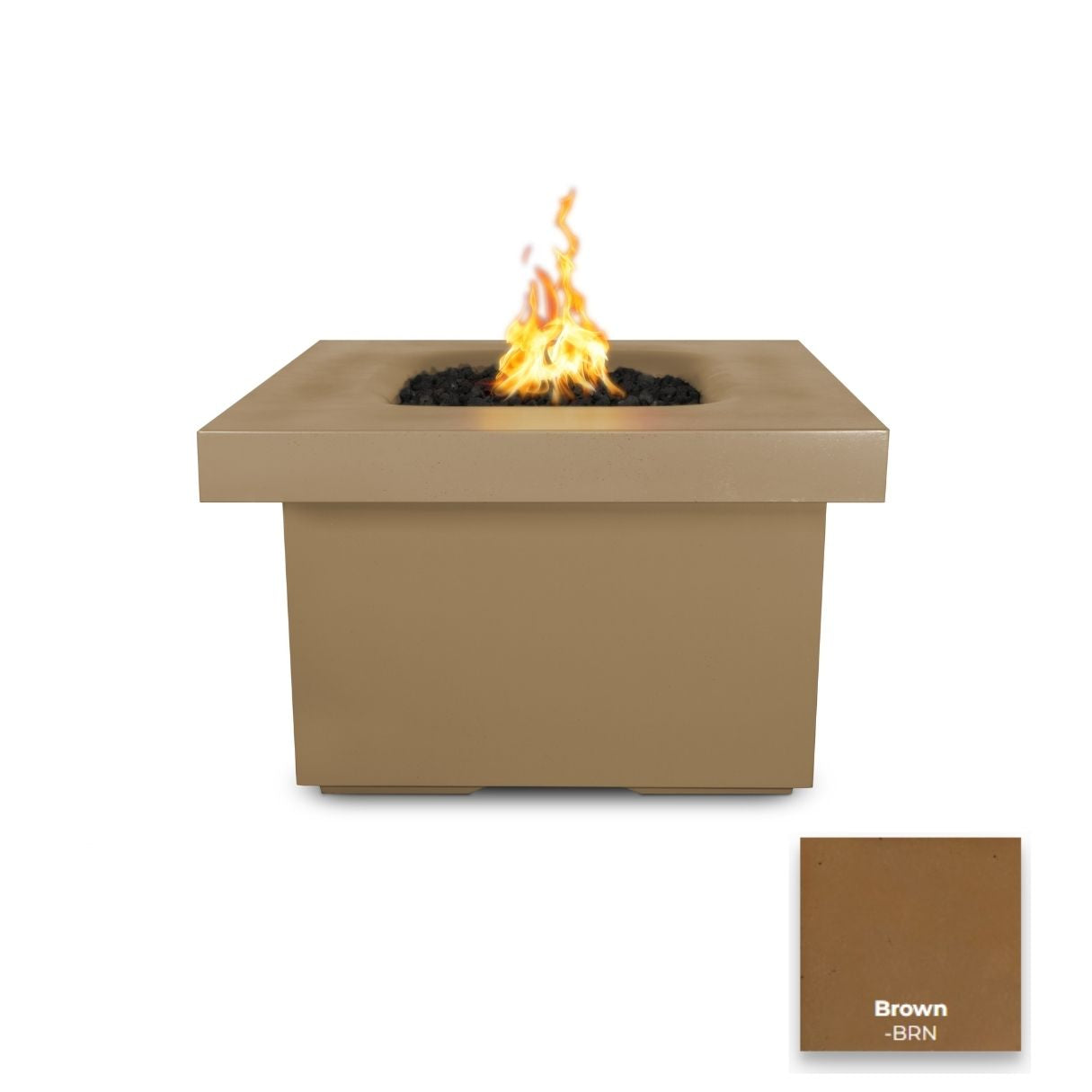 The Outdoor Plus Ramona Square Concrete Fire Table.