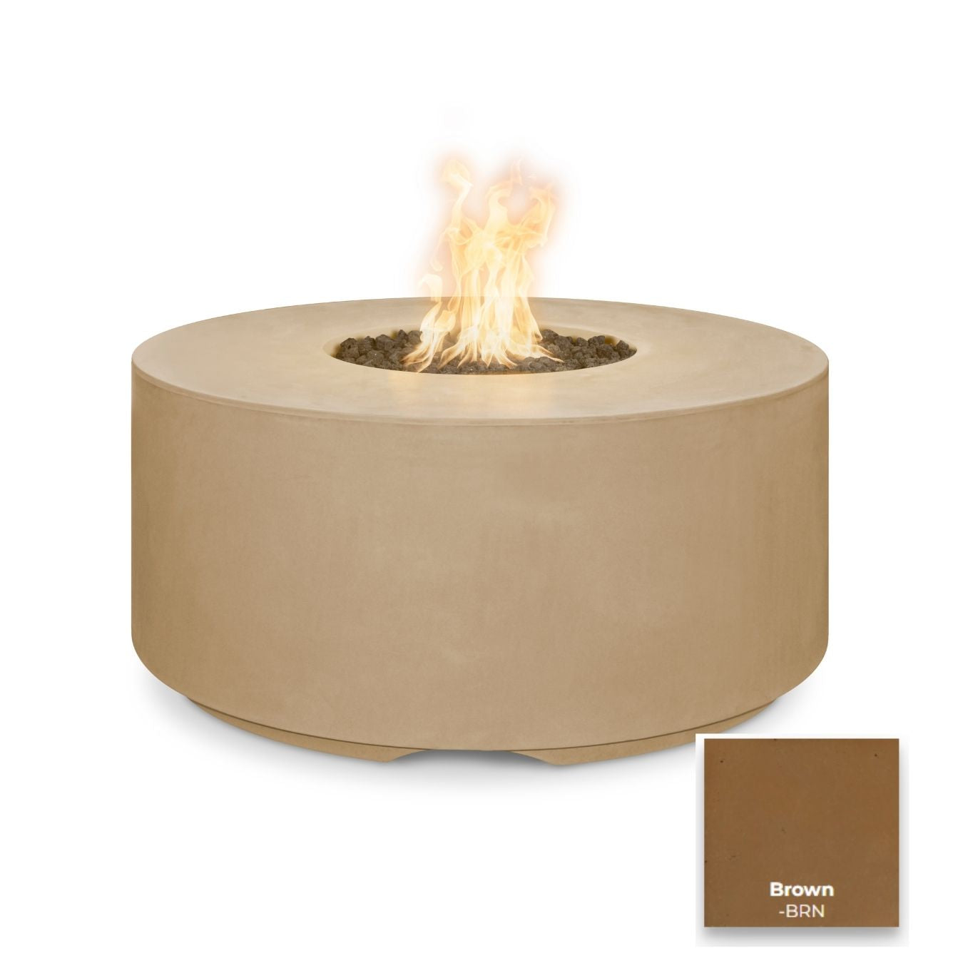 The Outdoor Plus 46" Florence Concrete Fire Pit - 20" Tall.